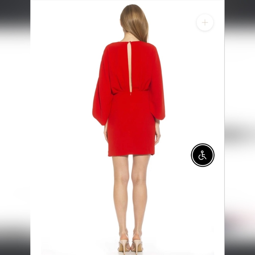 New Alexia admor red dress beautiful size 8 - Picture 3 of 9